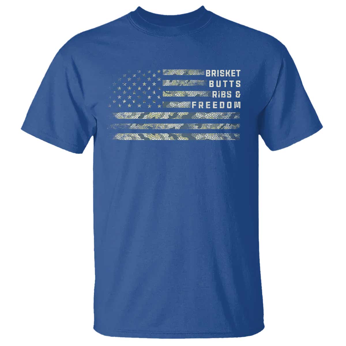 BBQ T Shirt Grilling Gifts For Grill Dad Meat Smoker Grill Camo Flag - Wonder Print Shop