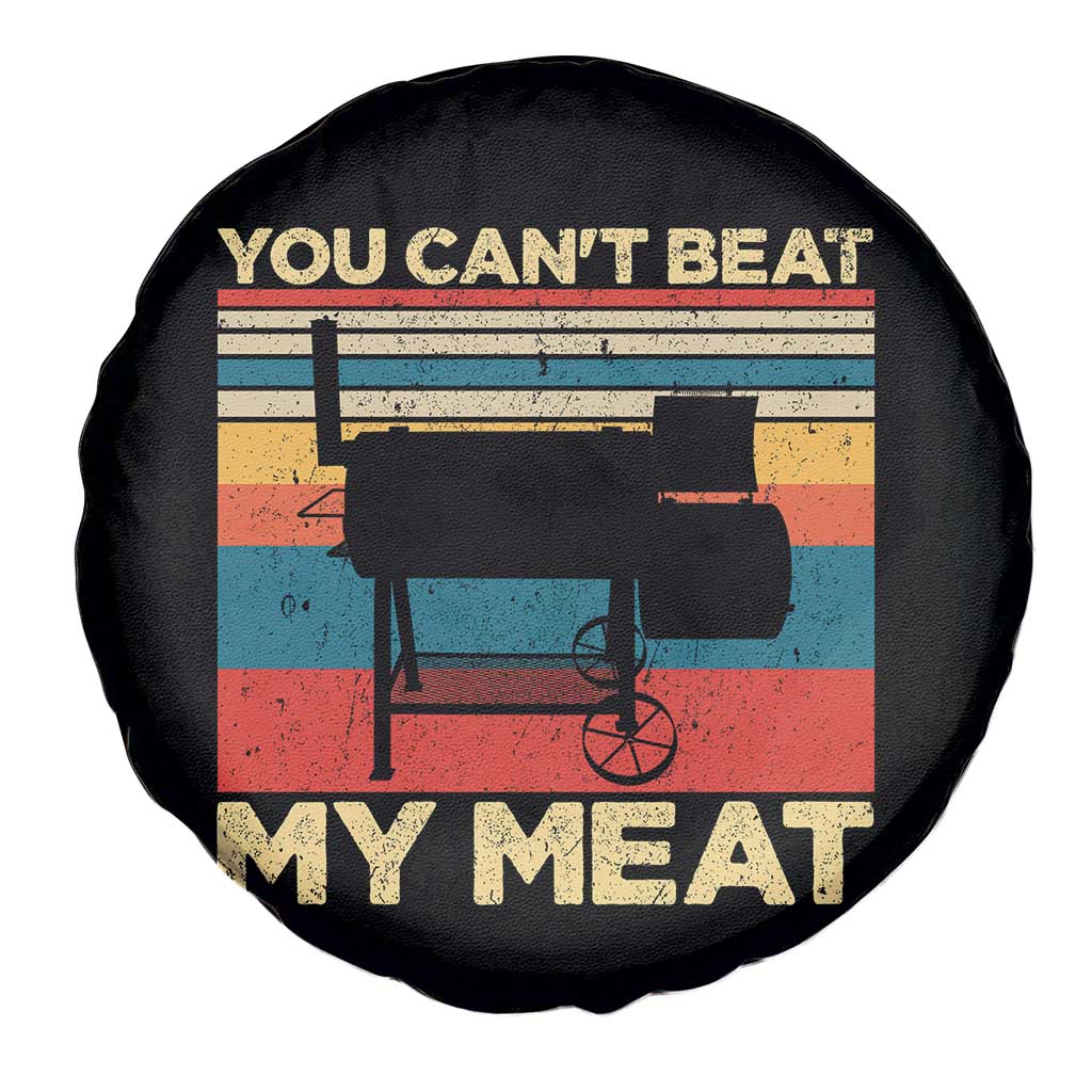 Funny BBQ Spare Tire Cover You Can't Beat My Meat Dad Grill Gift