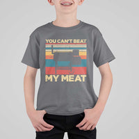 Funny BBQ T Shirt For Kid You Can't Beat My Meat Dad Grill Gift - Wonder Print Shop
