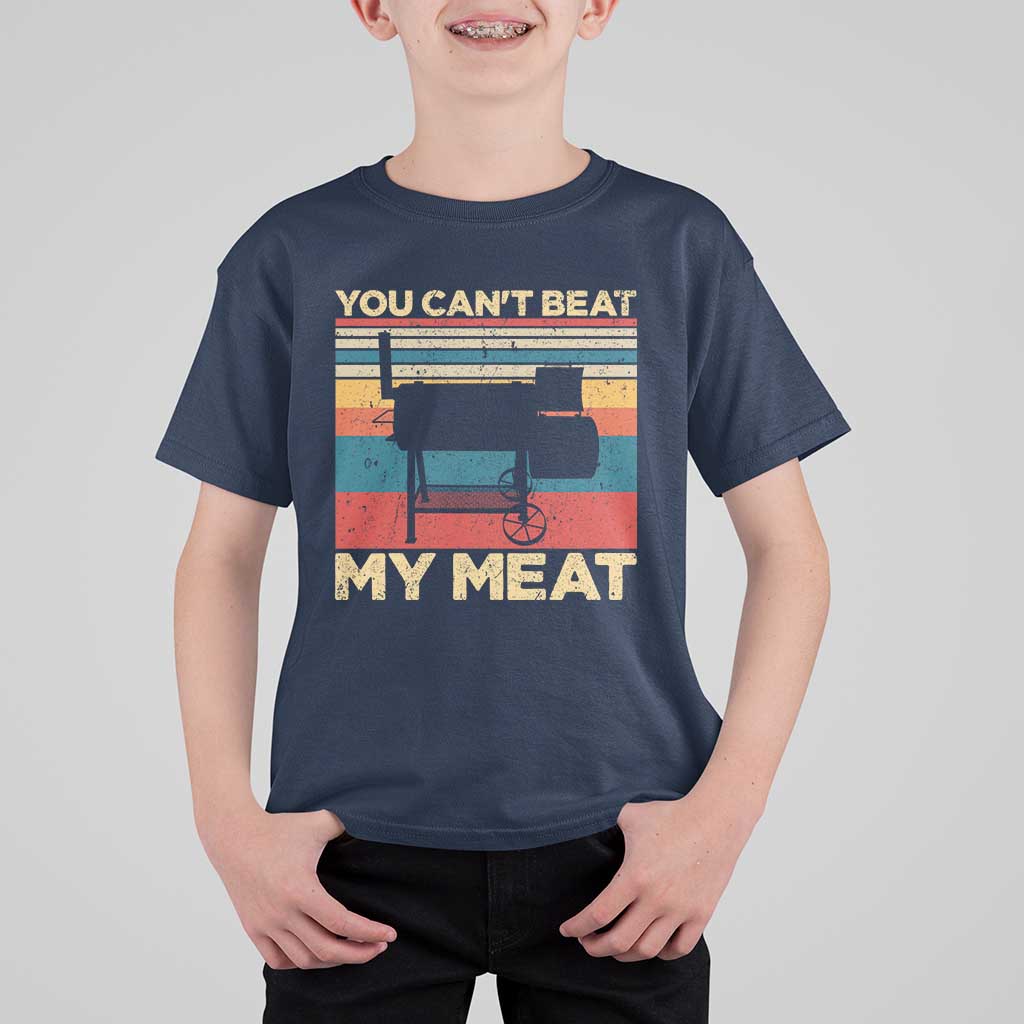 Funny BBQ T Shirt For Kid You Can't Beat My Meat Dad Grill Gift - Wonder Print Shop