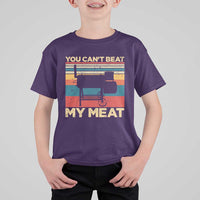 Funny BBQ T Shirt For Kid You Can't Beat My Meat Dad Grill Gift - Wonder Print Shop