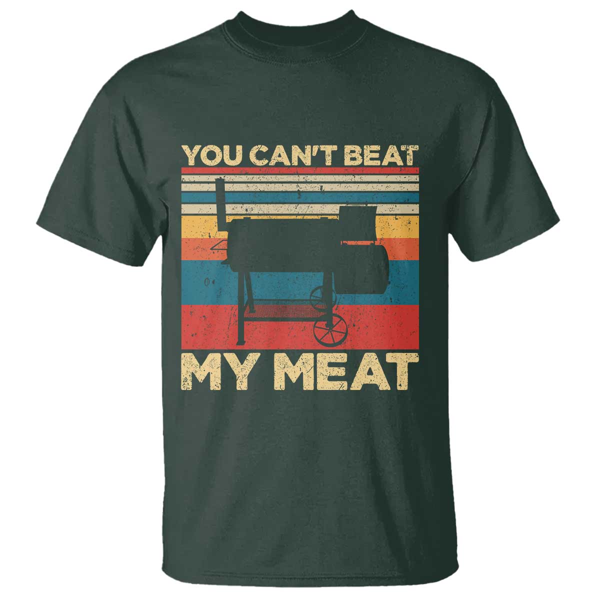 Funny BBQ T Shirt You Can't Beat My Meat Dad Grill Gift - Wonder Print Shop