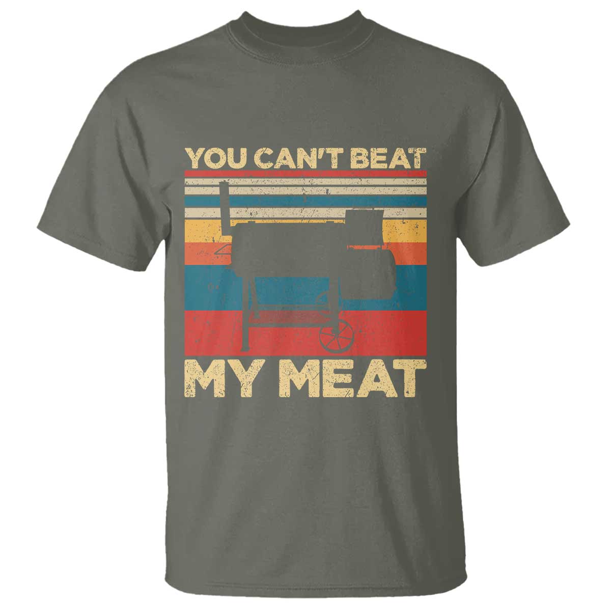 Funny BBQ T Shirt You Can't Beat My Meat Dad Grill Gift - Wonder Print Shop