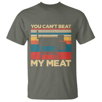 Funny BBQ T Shirt You Can't Beat My Meat Dad Grill Gift - Wonder Print Shop