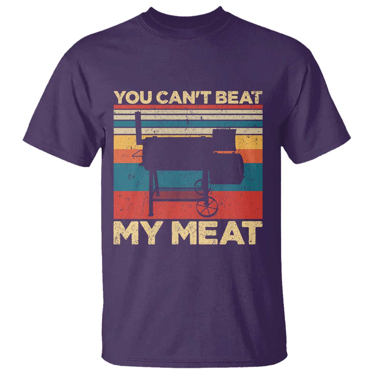 Funny BBQ T Shirt You Can't Beat My Meat Dad Grill Gift - Wonder Print Shop
