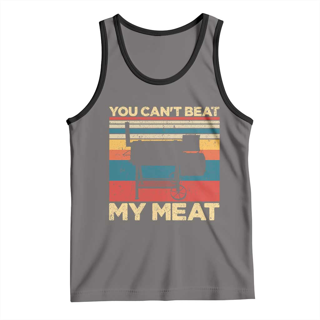 Funny BBQ Tank Top You Can't Beat My Meat Dad Grill Gift