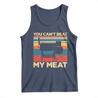 Funny BBQ Tank Top You Can't Beat My Meat Dad Grill Gift