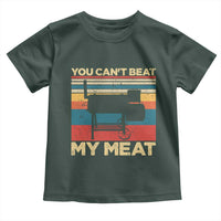 Funny BBQ Toddler T Shirt You Can't Beat My Meat Dad Grill Gift