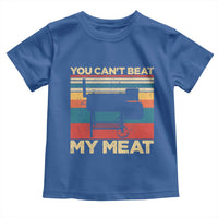 Funny BBQ Toddler T Shirt You Can't Beat My Meat Dad Grill Gift