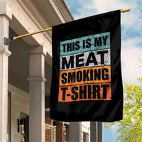 Retro BBQ Smoker This is My Meat Smoking Garden Flag - Wonder Print Shop