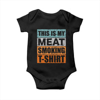 Retro BBQ Smoker This is My Meat Smoking Baby Onesie - Wonder Print Shop