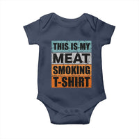 Retro BBQ Smoker This is My Meat Smoking Baby Onesie - Wonder Print Shop