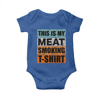 Retro BBQ Smoker This is My Meat Smoking Baby Onesie - Wonder Print Shop