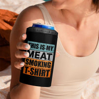 Retro BBQ Smoker This is My Meat Smoking 4 in 1 Can Cooler Tumbler - Wonder Print Shop