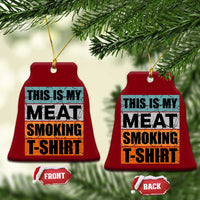 Retro BBQ Smoker This is My Meat Smoking Ceramic Ornament - Wonder Print Shop