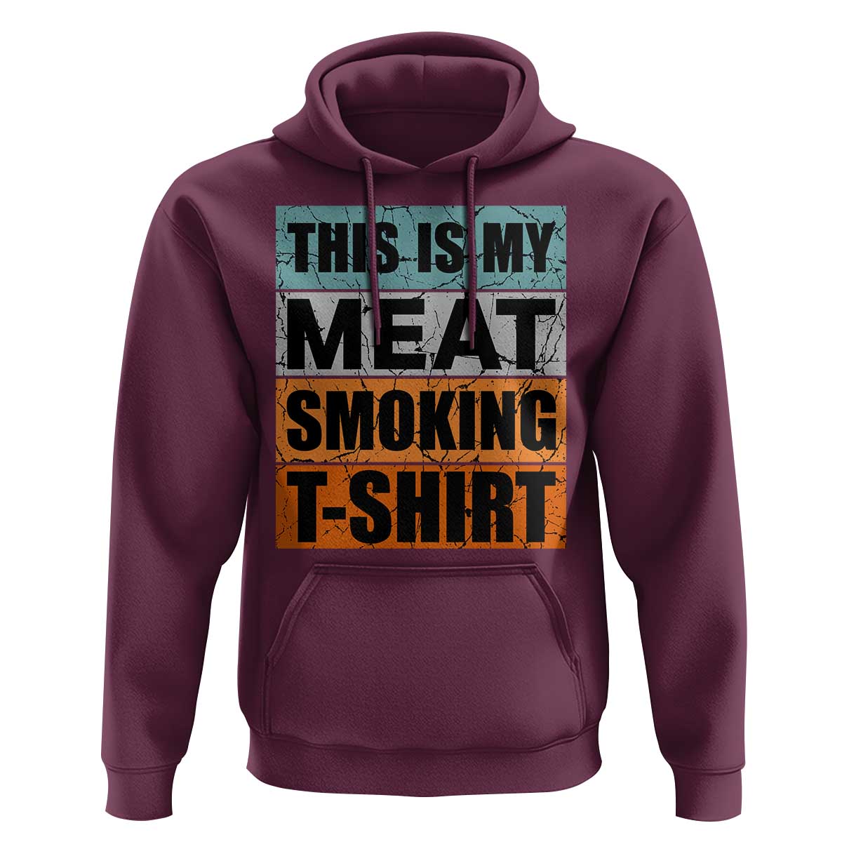 Retro BBQ Smoker This is My Meat Smoking Hoodie - Wonder Print Shop