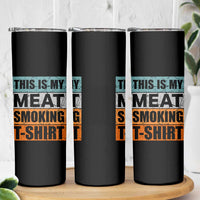 Retro BBQ Smoker This is My Meat Smoking Skinny Tumbler - Wonder Print Shop