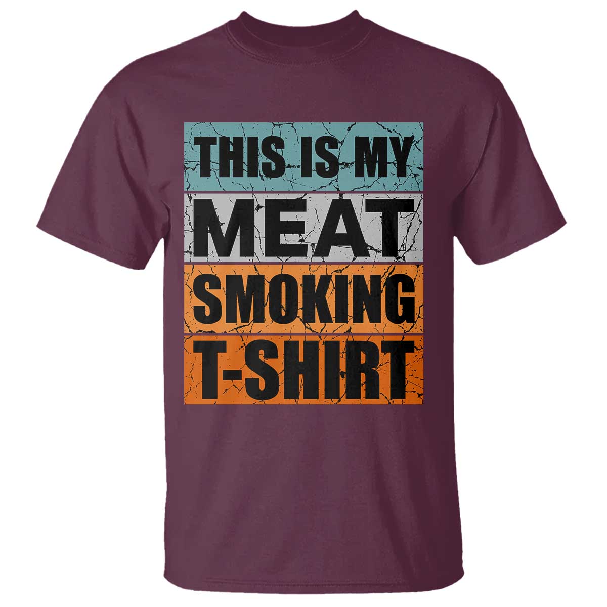 Retro BBQ Smoker This is My Meat Smoking T Shirt - Wonder Print Shop