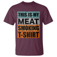 Retro BBQ Smoker This is My Meat Smoking T Shirt - Wonder Print Shop