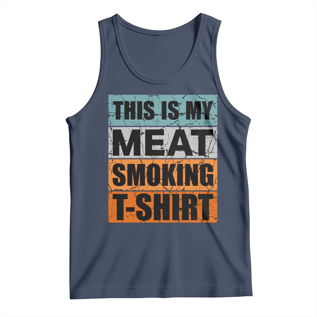Retro BBQ Smoker This is My Meat Smoking Tank Top - Wonder Print Shop