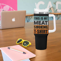 Retro BBQ Smoker This is My Meat Smoking Tumbler With Handle - Wonder Print Shop