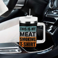 Retro BBQ Smoker This is My Meat Smoking Tumbler With Handle - Wonder Print Shop