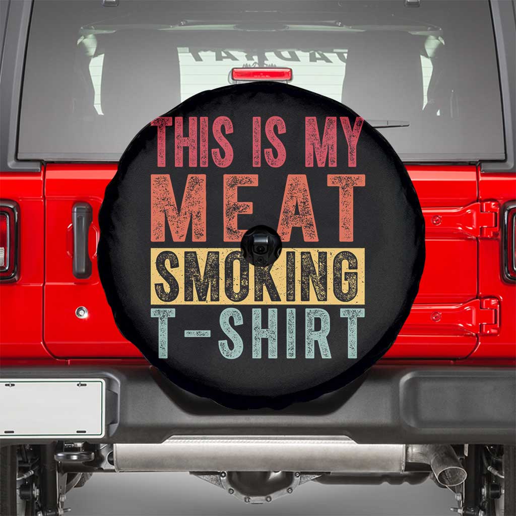 Vintage BBQ This Is My Meat Smoking Spare Tire Cover