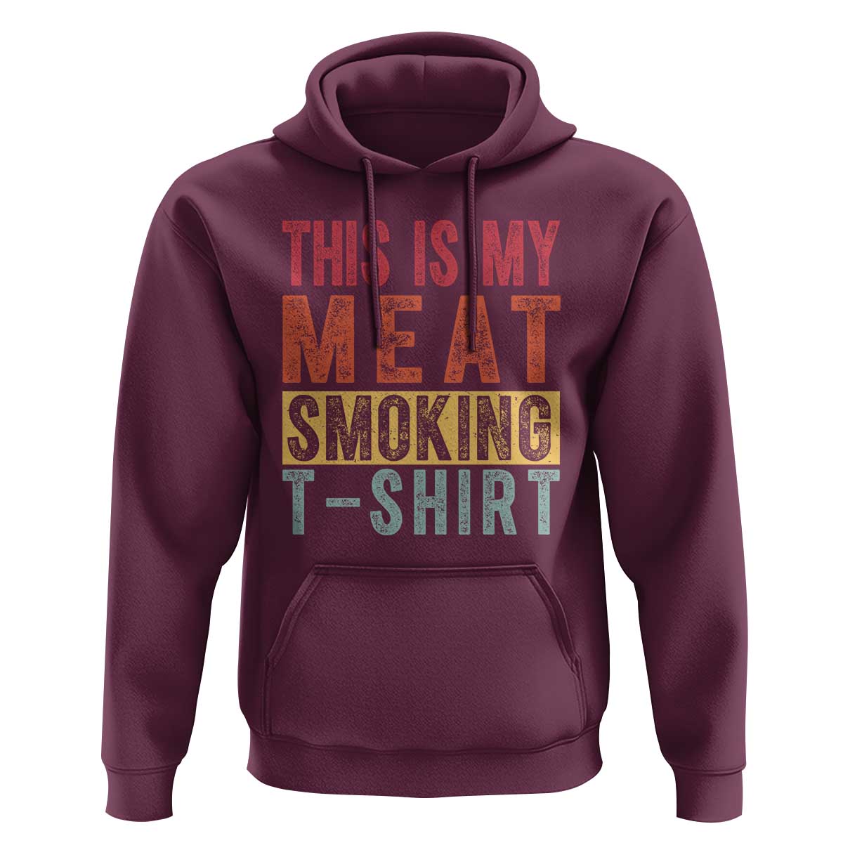 Vintage BBQ This Is My Meat Smoking Hoodie