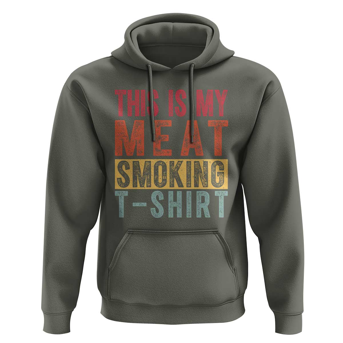 Vintage BBQ This Is My Meat Smoking Hoodie