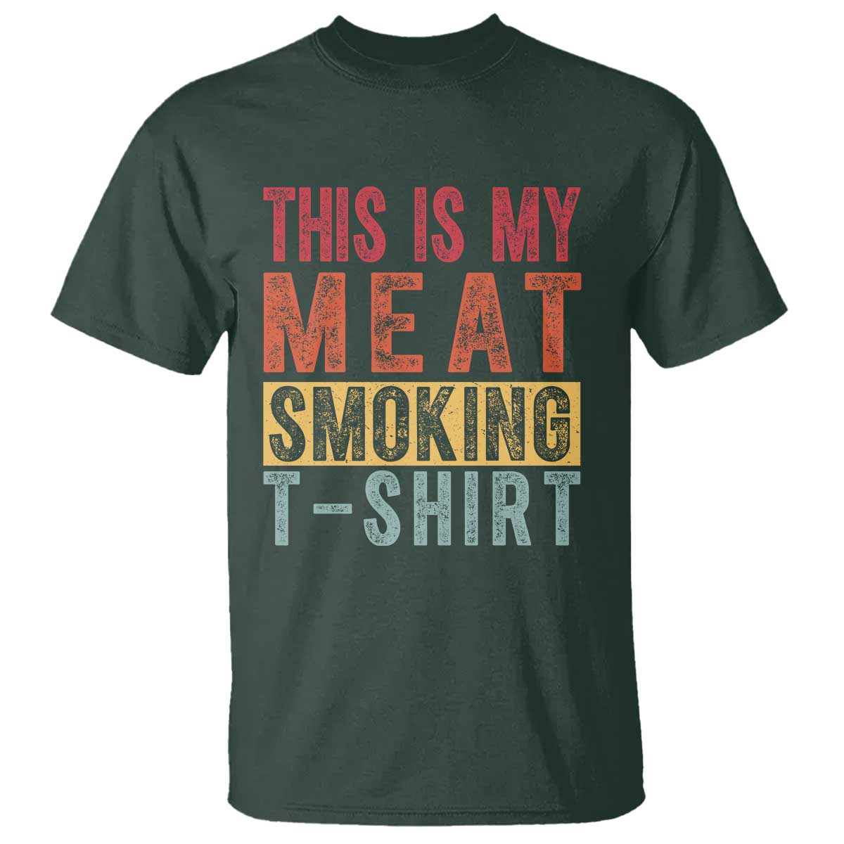 Vintage BBQ This Is My Meat Smoking T Shirt - Wonder Print Shop