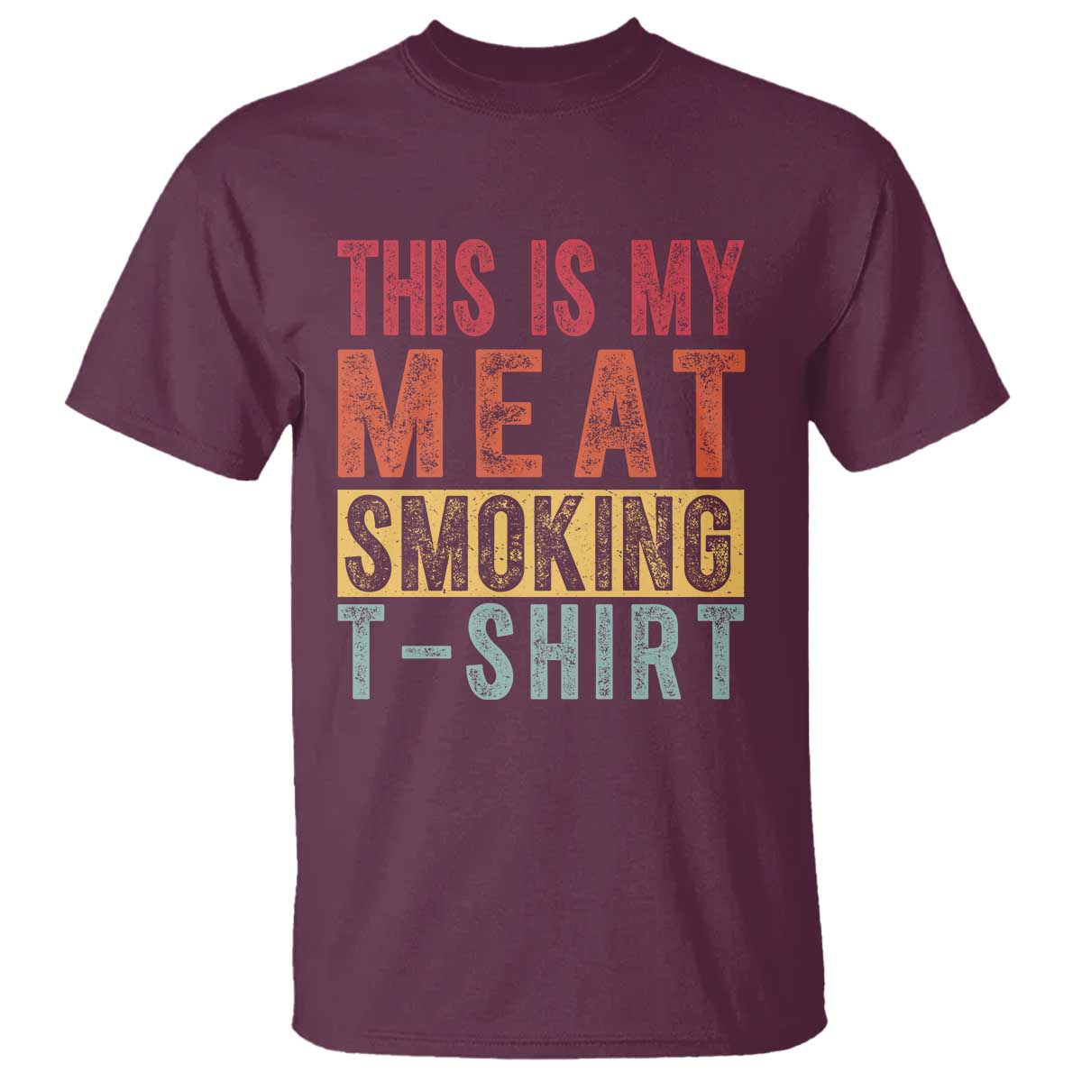 Vintage BBQ This Is My Meat Smoking T Shirt - Wonder Print Shop