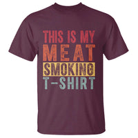 Vintage BBQ This Is My Meat Smoking T Shirt - Wonder Print Shop