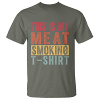Vintage BBQ This Is My Meat Smoking T Shirt - Wonder Print Shop