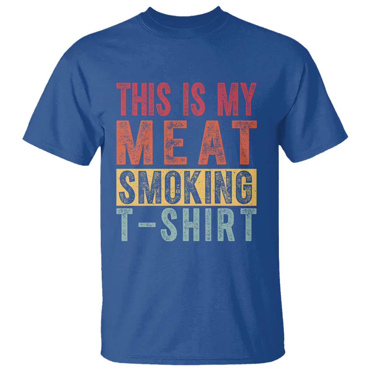 Vintage BBQ This Is My Meat Smoking T Shirt - Wonder Print Shop