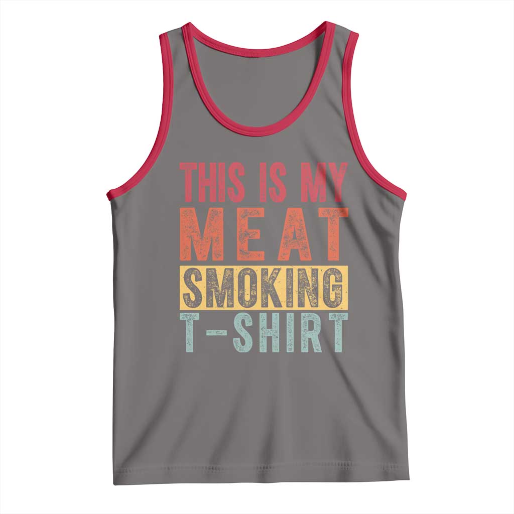 Vintage BBQ This Is My Meat Smoking Tank Top
