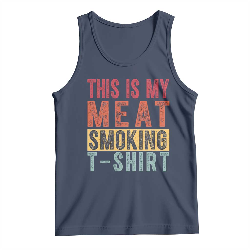 Vintage BBQ This Is My Meat Smoking Tank Top