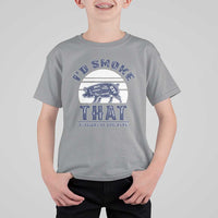 BBQ T Shirt For Kid I'd Smoke That Straight Up Southern Pork Cuts Grilling - Wonder Print Shop