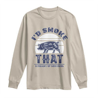 BBQ Long Sleeve Shirt I'd Smoke That Straight Up Southern Pork Cuts Grilling