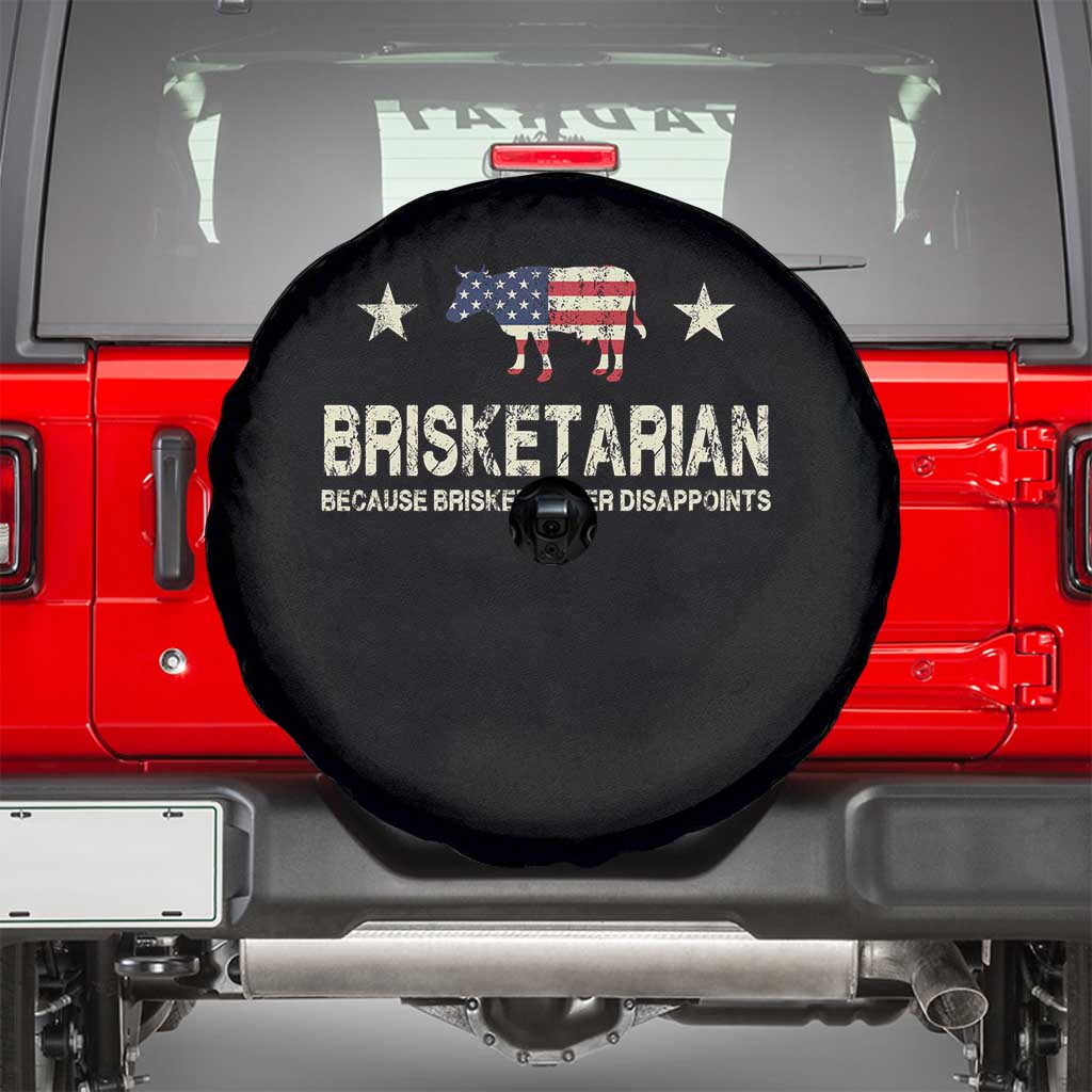 BBQ Spare Tire Cover Brisketarian Because Brisket Never Disappoints American Flag