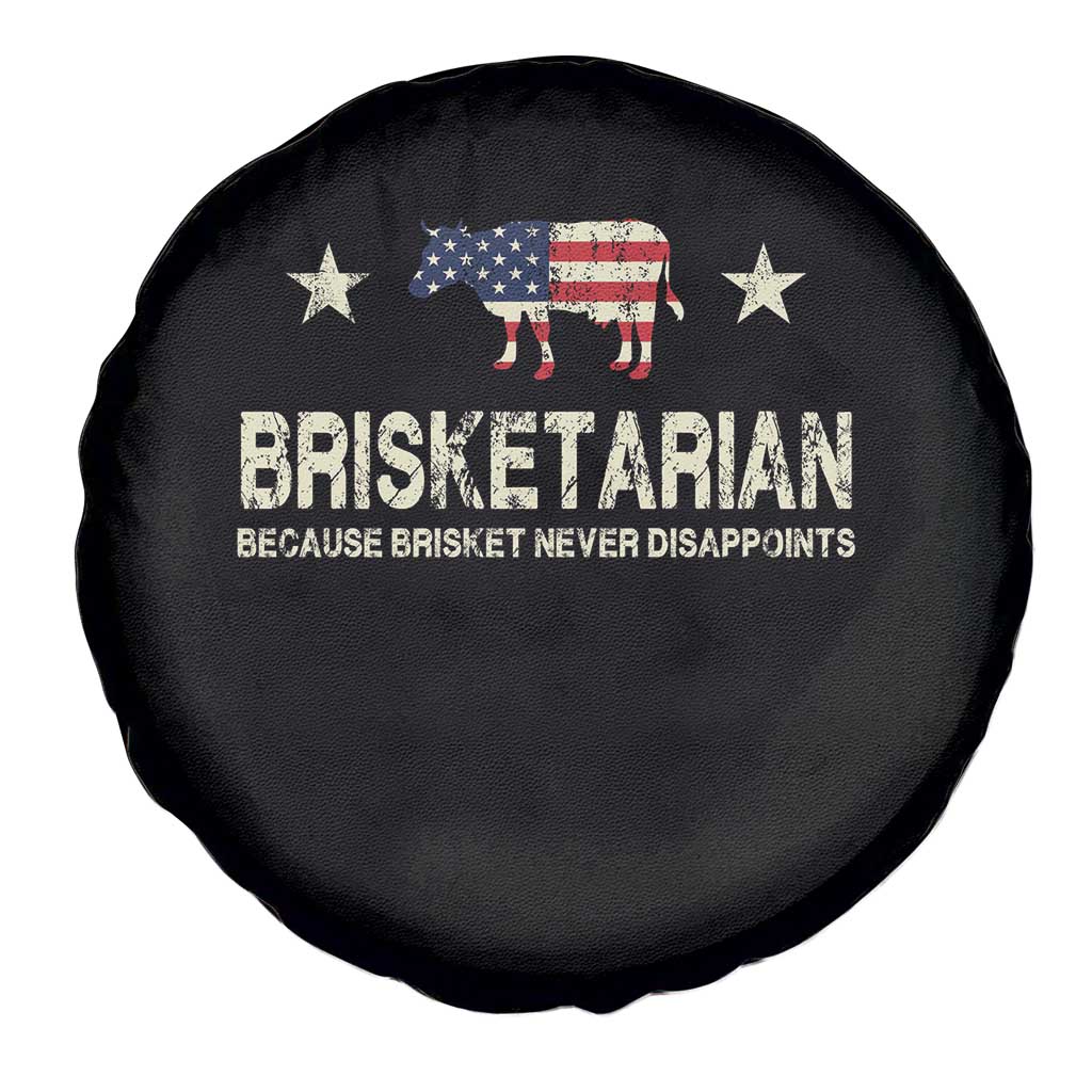BBQ Spare Tire Cover Brisketarian Because Brisket Never Disappoints American Flag