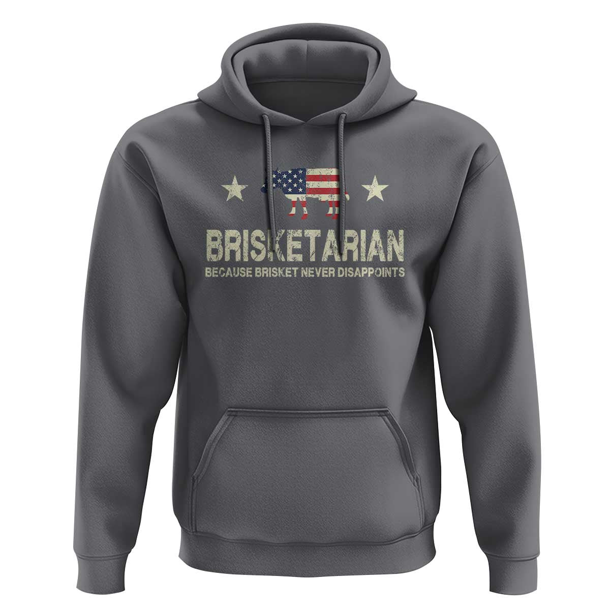 BBQ Hoodie Brisketarian Because Brisket Never Disappoints American Flag