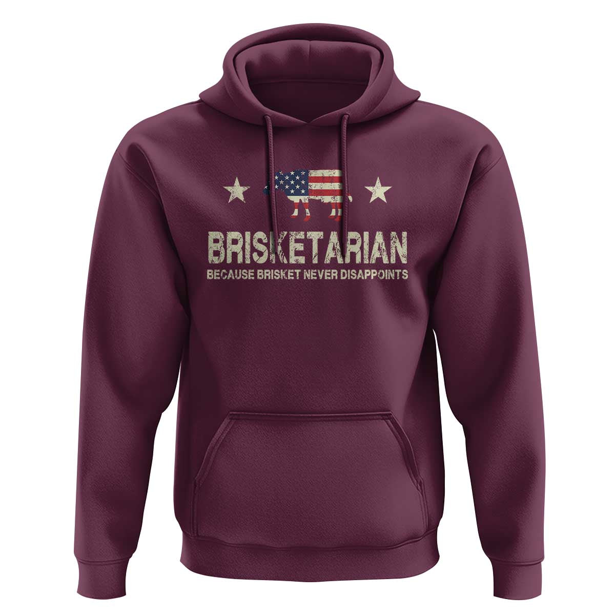 BBQ Hoodie Brisketarian Because Brisket Never Disappoints American Flag