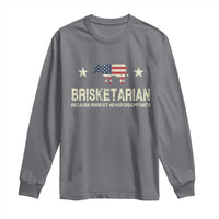 BBQ Long Sleeve Shirt Brisketarian Because Brisket Never Disappoints American Flag