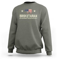 BBQ Sweatshirt Brisketarian Because Brisket Never Disappoints American Flag - Wonder Print Shop