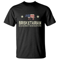 BBQ T Shirt Brisketarian Because Brisket Never Disappoints American Flag - Wonder Print Shop