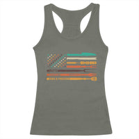 BBQ Racerback Tank Top With American Flag Brisket Butts Ribs and Freedom Grilling Gifts