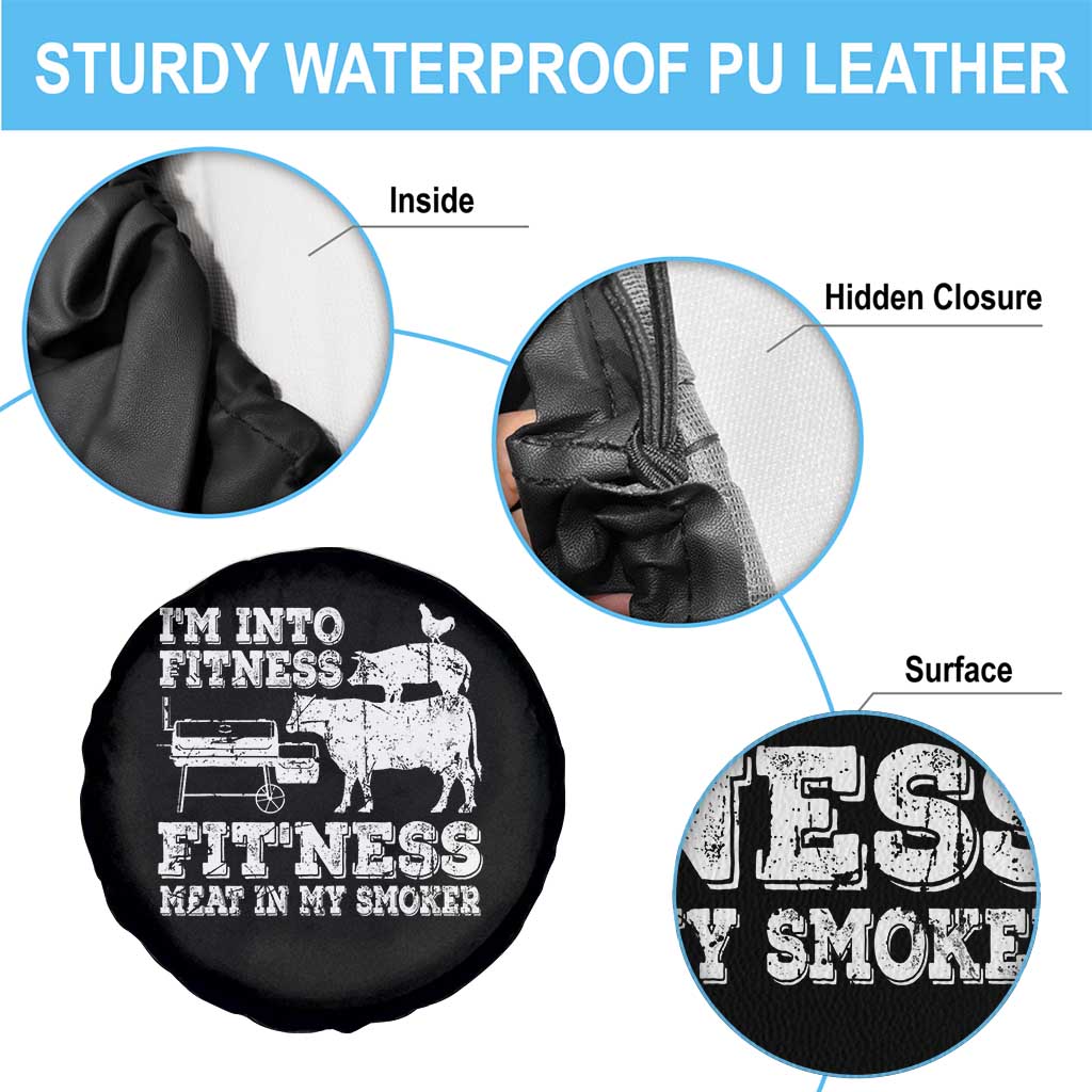 Funny BBQ Spare Tire Cover Meat Smoking Barbeque Griller Grilling Gifts