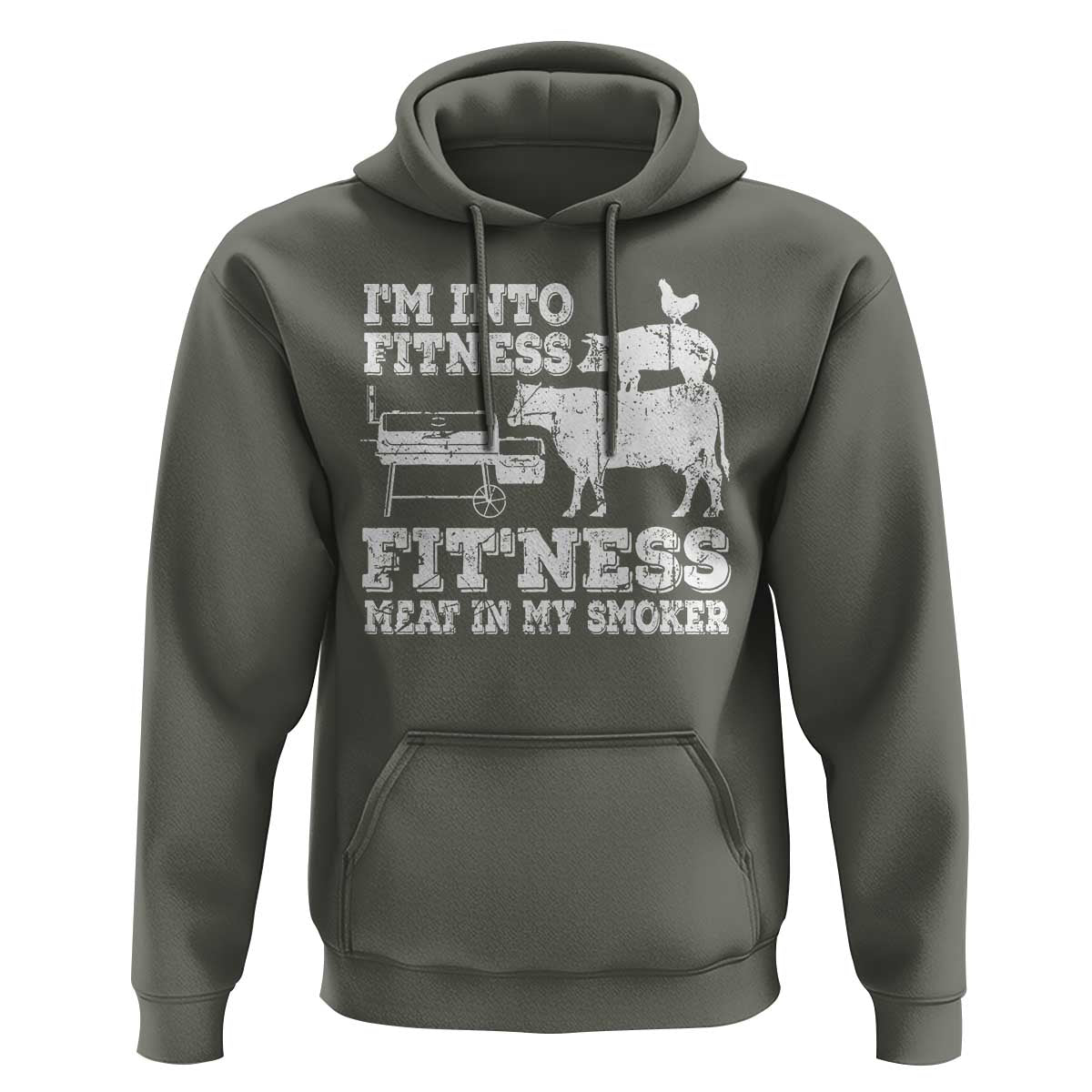 Funny BBQ Hoodie Meat Smoking Barbeque Griller Grilling Gifts