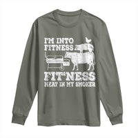 Funny BBQ Long Sleeve Shirt Meat Smoking Barbeque Griller Grilling Gifts