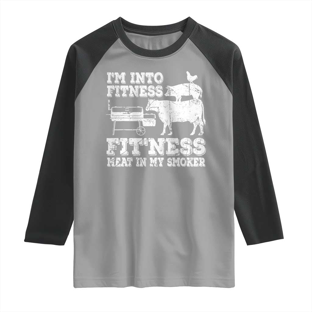 Funny BBQ Raglan Shirt Meat Smoking Barbeque Griller Grilling Gifts